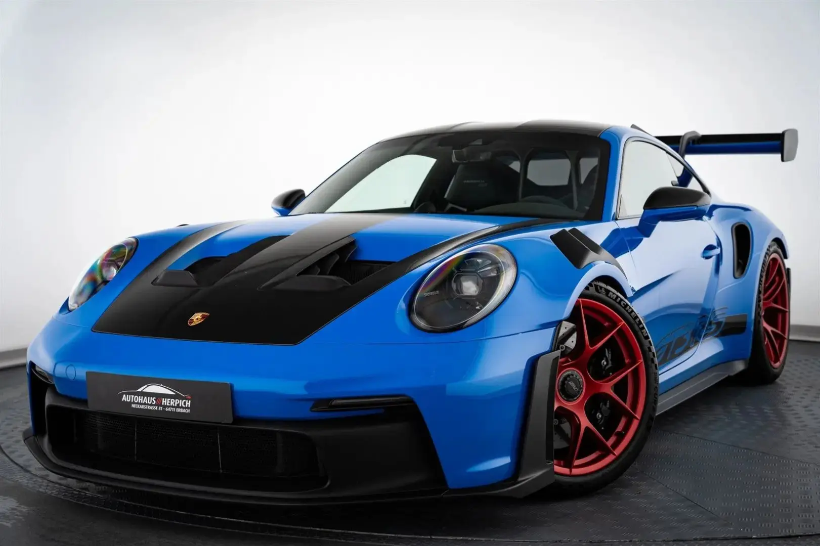 992 GT3RS Sharkblue Pyrored Weissach PCCB Lift