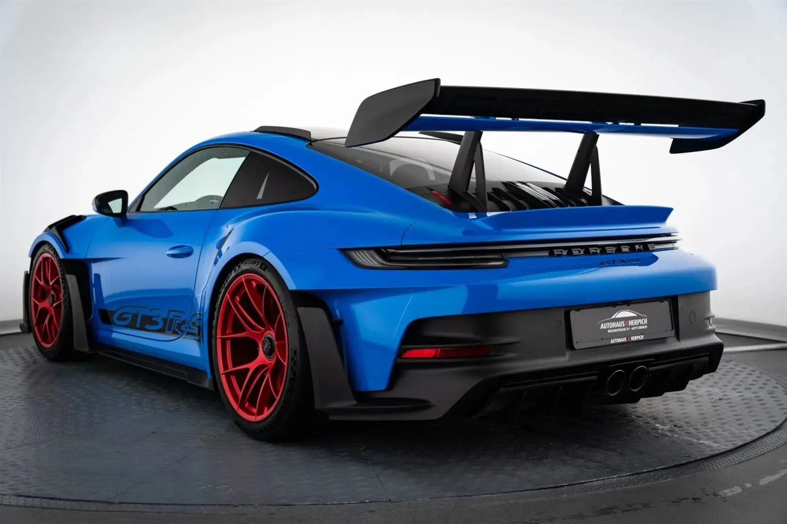 992 GT3RS Sharkblue Pyrored Weissach PCCB Lift