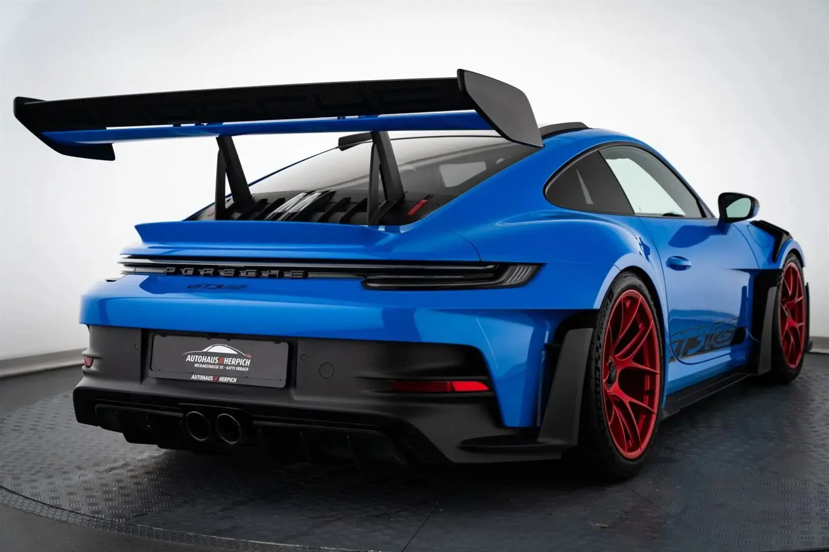 992 GT3RS Sharkblue Pyrored Weissach PCCB Lift