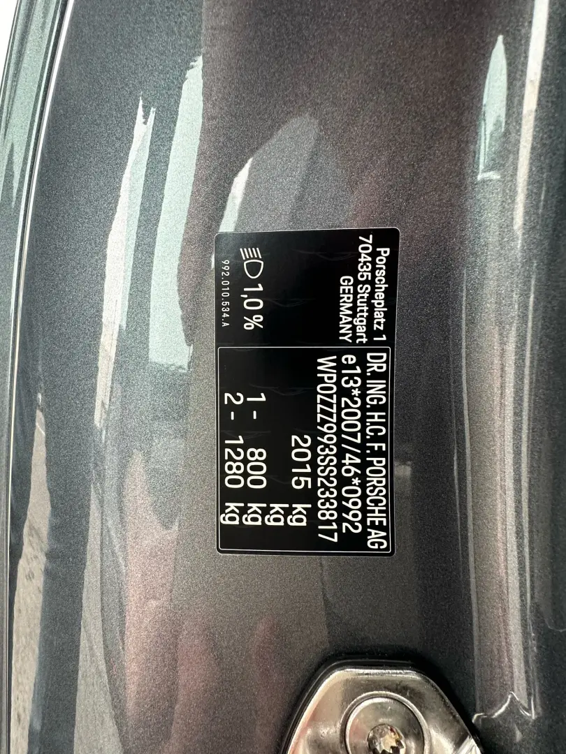 Porsche 911 Carrera Cabriolet PDK