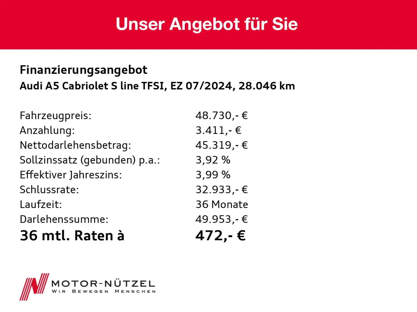 A5 Cabriolet 40 TFSI S-TR S-LINE LED+VC+PDC+ACC