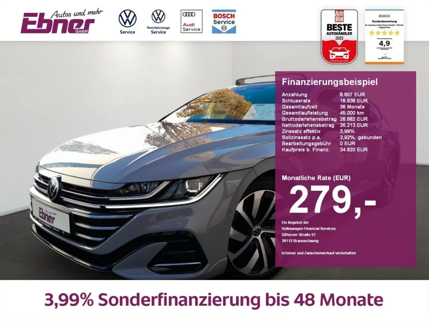 Arteon Shooting Brake R-LINE 2.0TSI DSG PANO+AHK