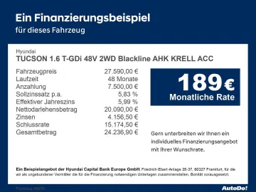 TUCSON 1.6 T-GDi 48V 2WD Blackline AHK KRELL ACC