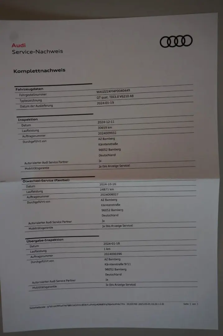 Q7 50 TDI quattro S Line (Kamera, AHK, Leder!!)