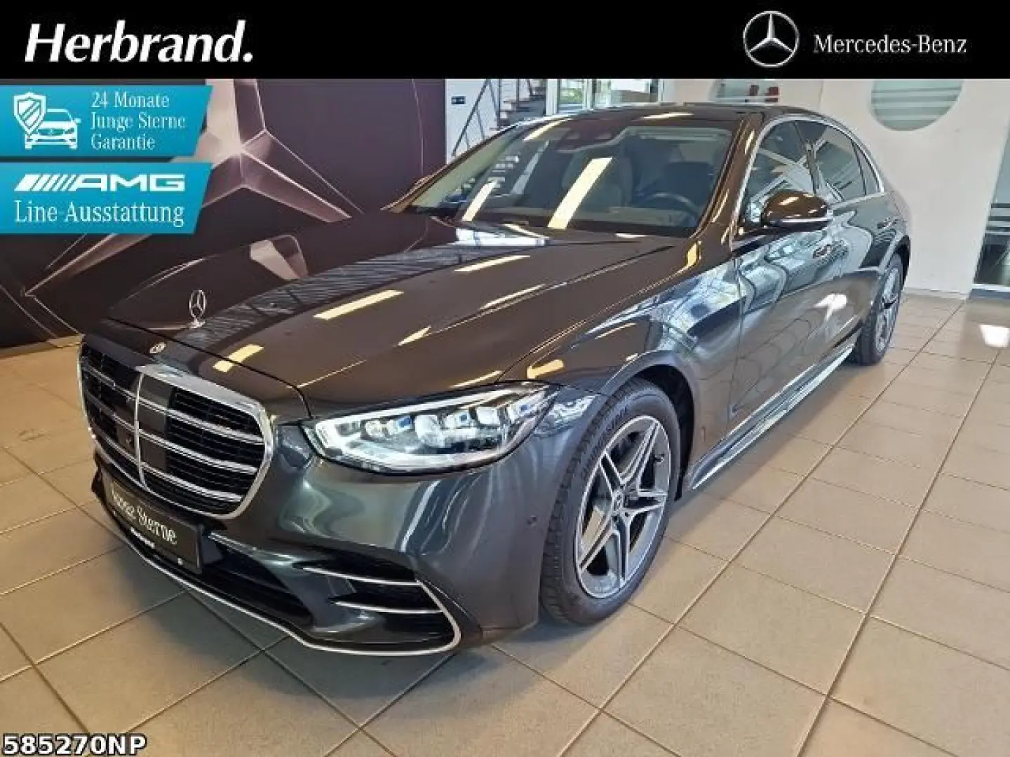 S 580 e Limousine lang AMG Line Burmester4D Pano