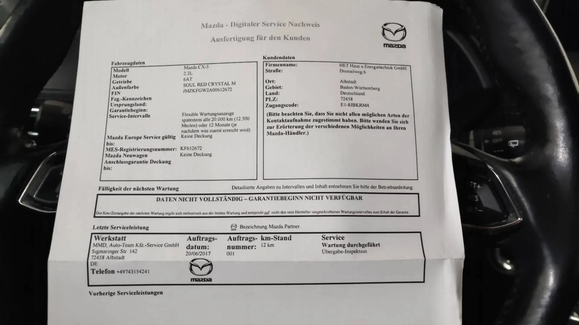 Mazda CX-5 2.2 Turbodiesel 4x4  