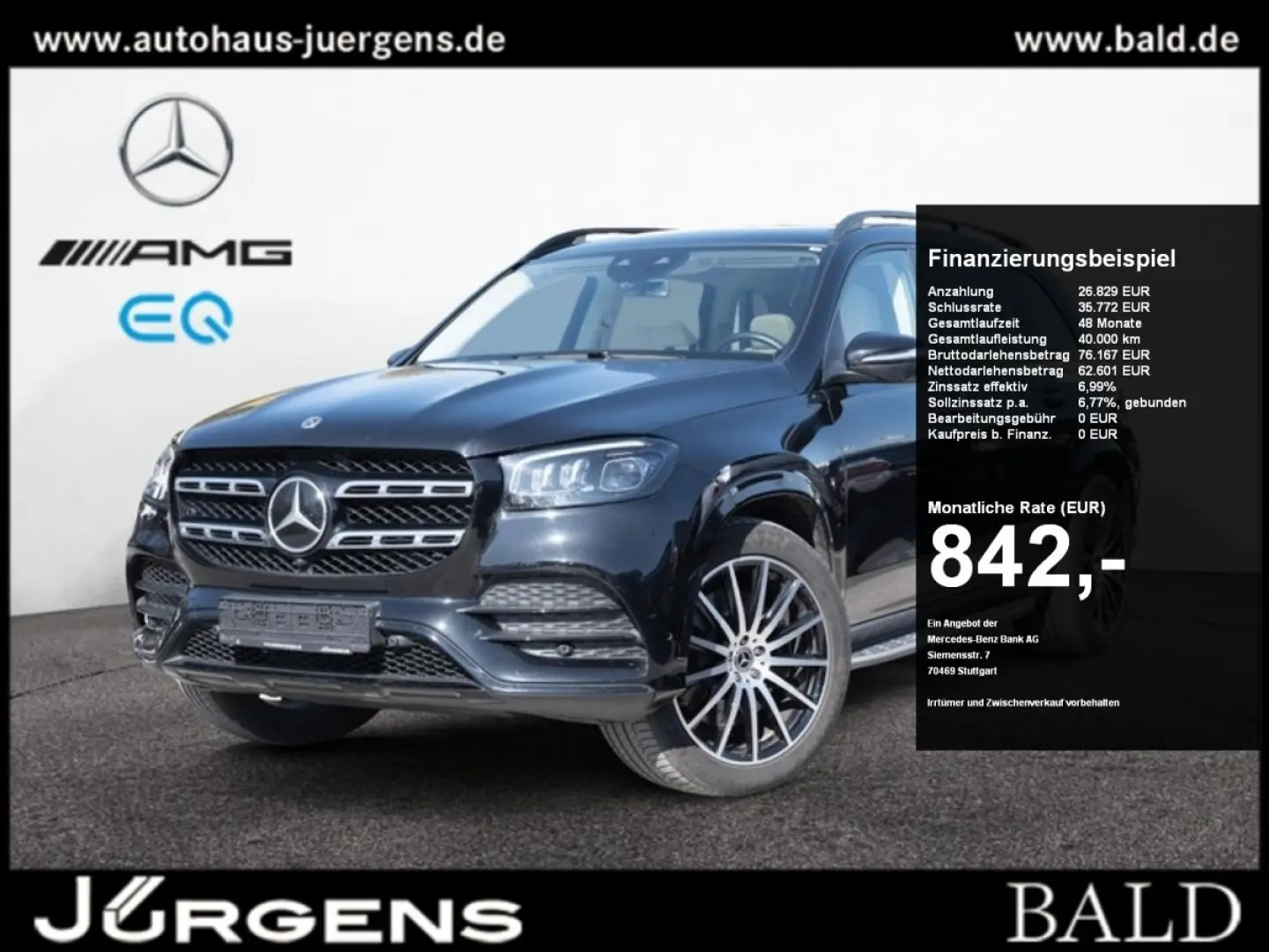 GLS 450 4M AMG-Sport/Pano/Burm/HUD/Sitzklima/22'