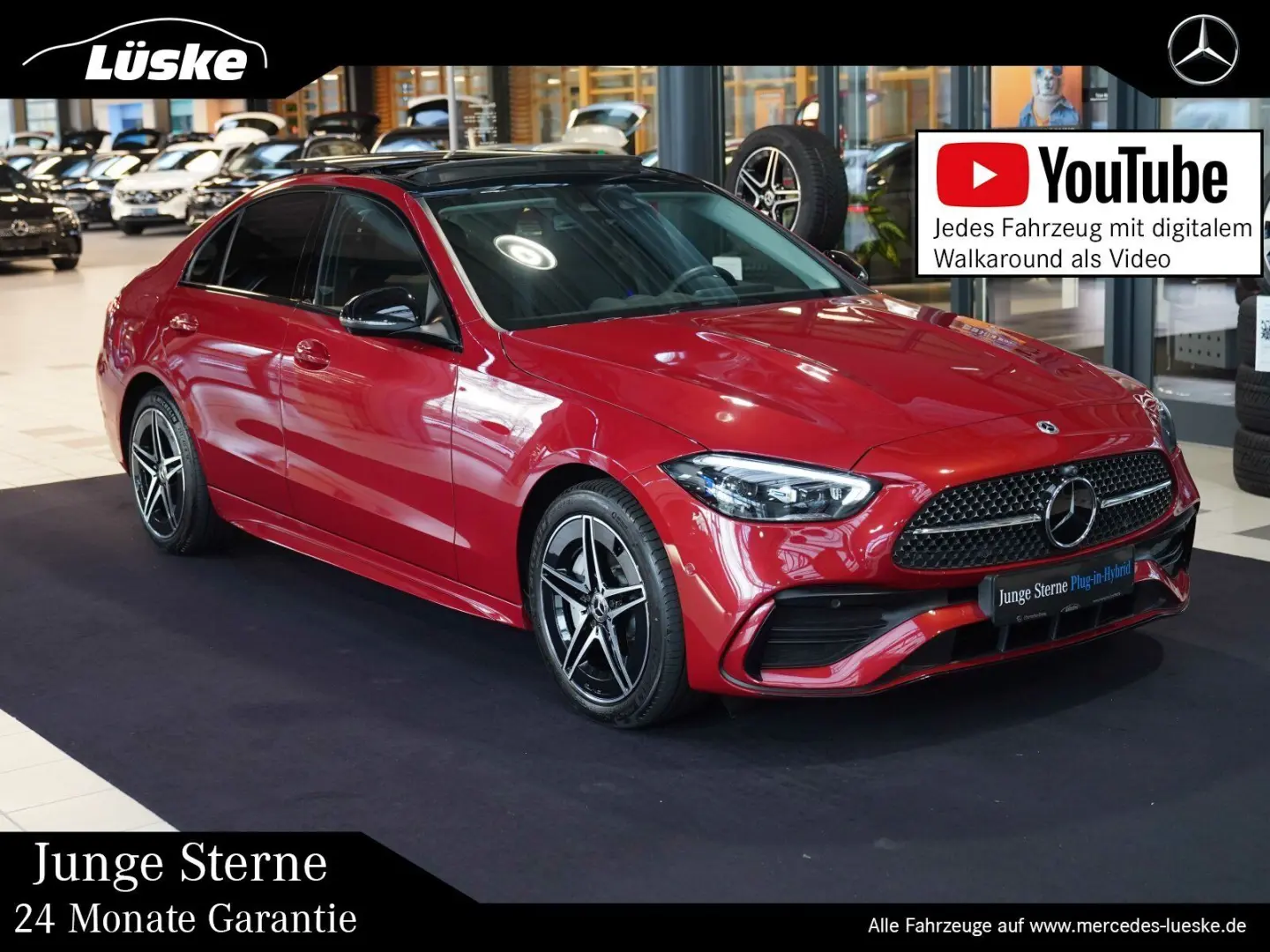 C 300 de AMG Line Night Leder Pano Fahrassistenz