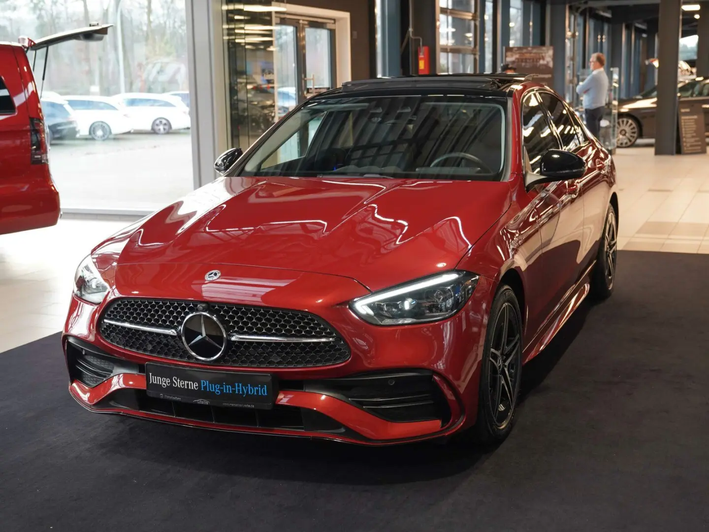 C 300 de AMG Line Night Leder Pano Fahrassistenz