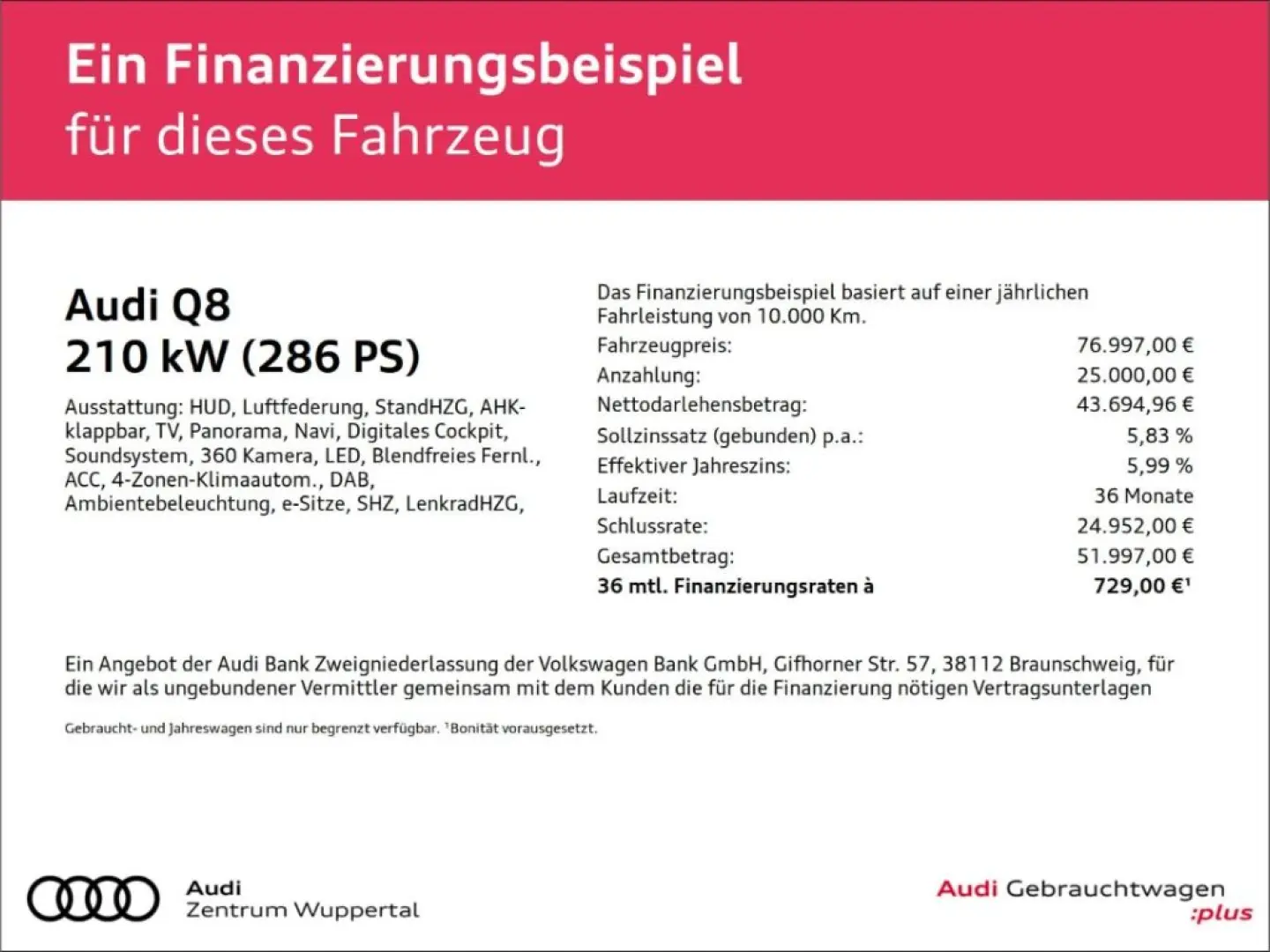 Q8 50 TDI QUATTRO ACC HEADUP B&O PANO VIRTUAL