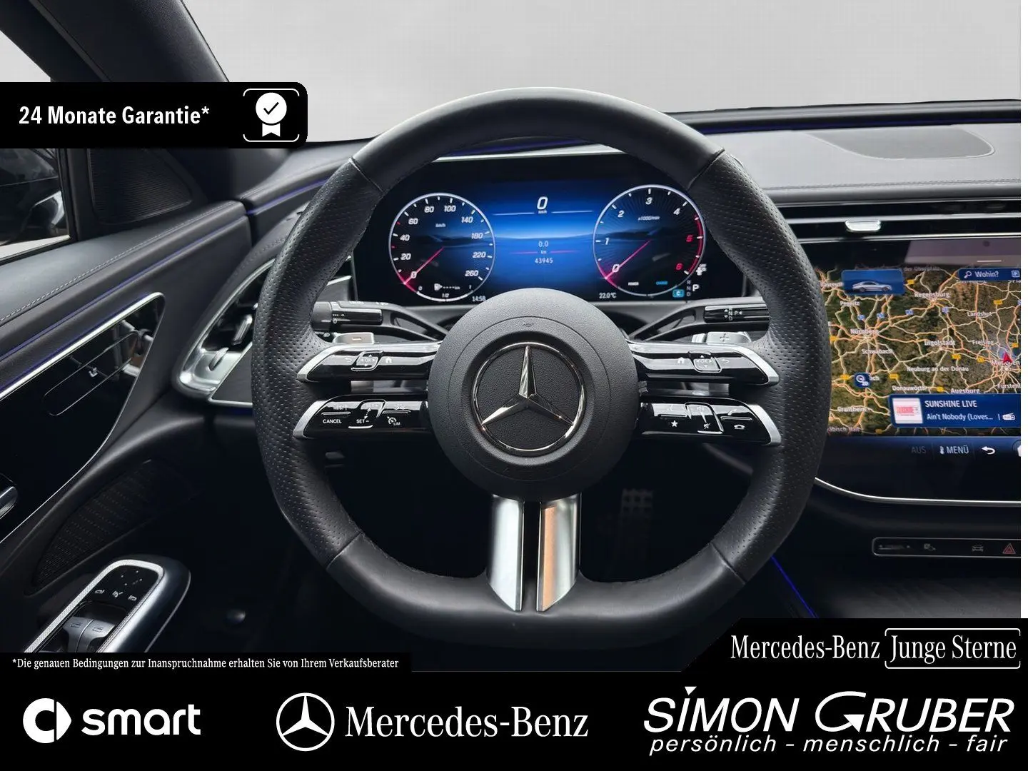E 220 d AMG Line Night Panorama Ambiente+ Winter