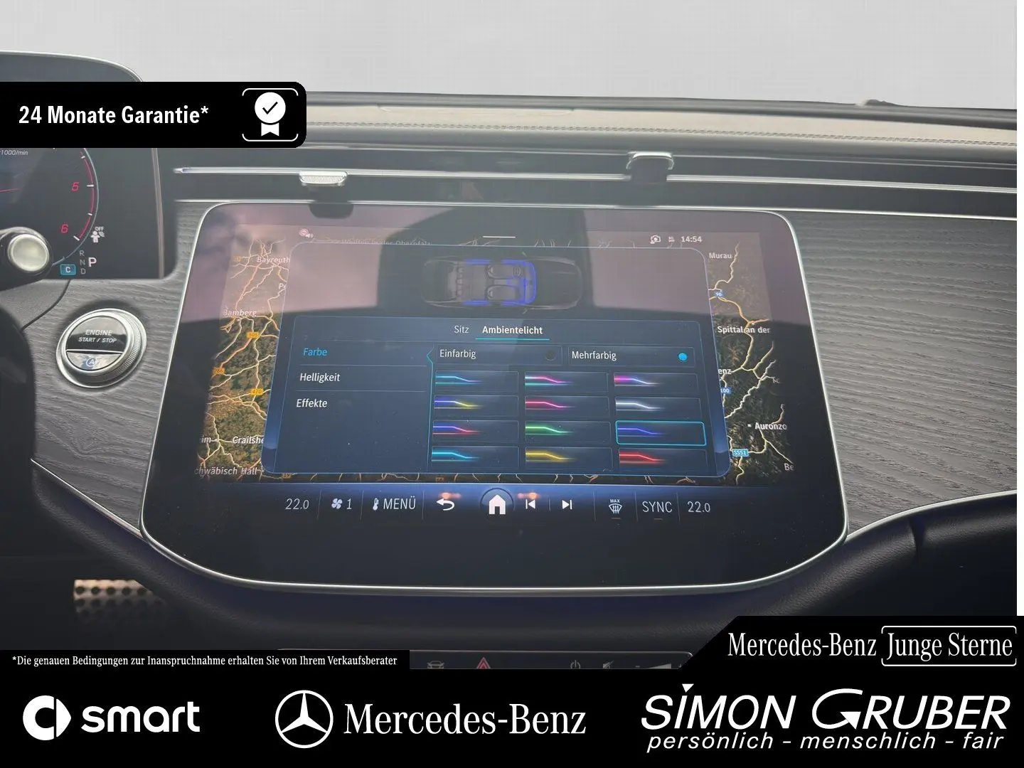 E 220 d AMG Line Night Panorama Ambiente+ Winter