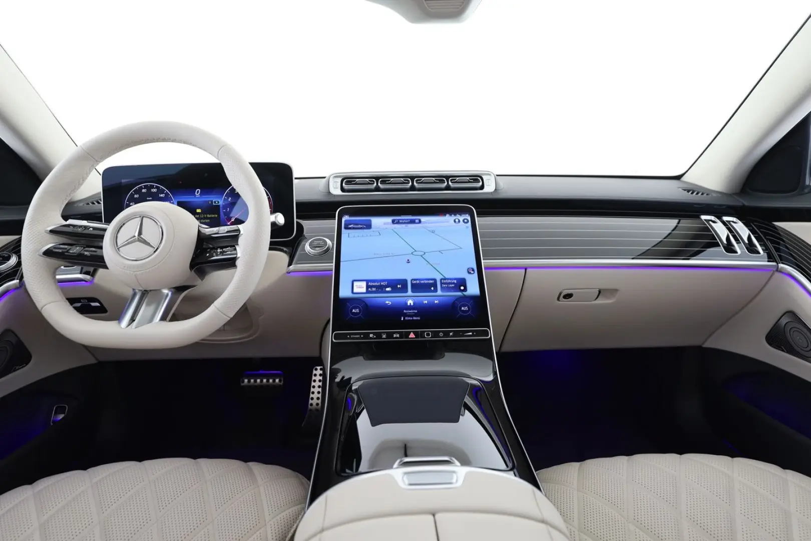 S 580 4M L AMG Standhz Massage Leder beige HUD