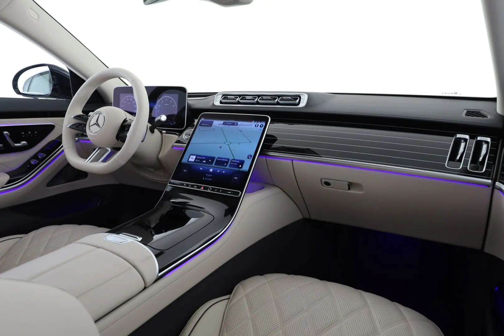 S 580 4M L AMG Standhz Massage Leder beige HUD