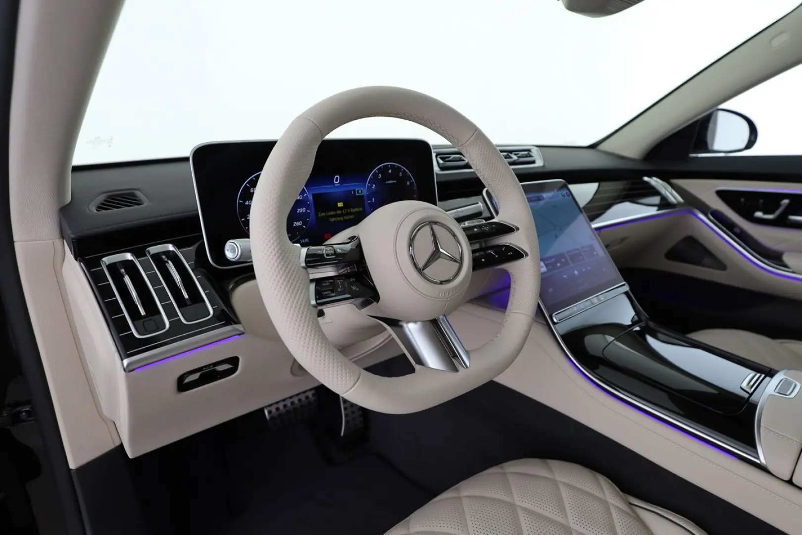 S 580 4M L AMG Standhz Massage Leder beige HUD