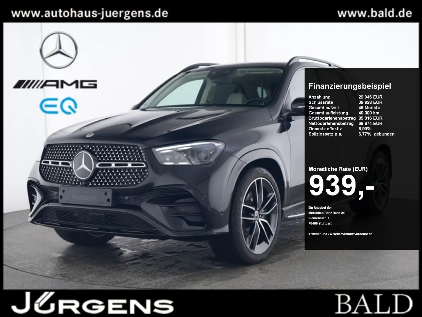 GLE 450 d 4M AMG-Sport/Pano/Burm/Sitzklima/AHK