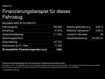 SL 63 4M+ AMG Aero Manufaktur Massage Sitzklima