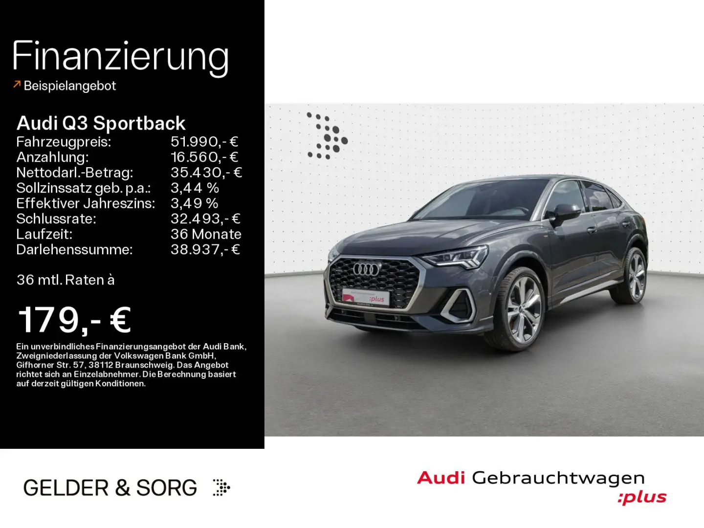 Q3 Sportback 45 TFSI qu. S line Pano*SONOS*AHK