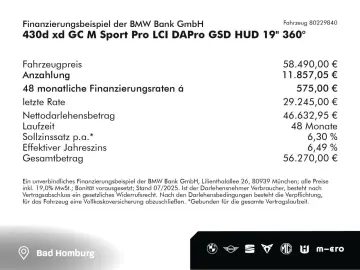 430d xd GC M Sport Pro LCI DAPro GSD HUD 19