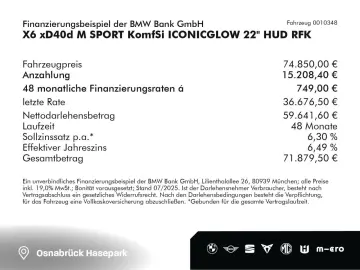 X6 xD40d M SPORT KomfSi ICONICGLOW 22