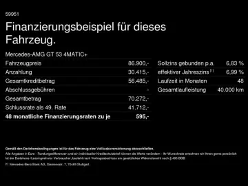 AMG GT 53 4M+ Perf.-Abgasanlage Schiebedach 360°