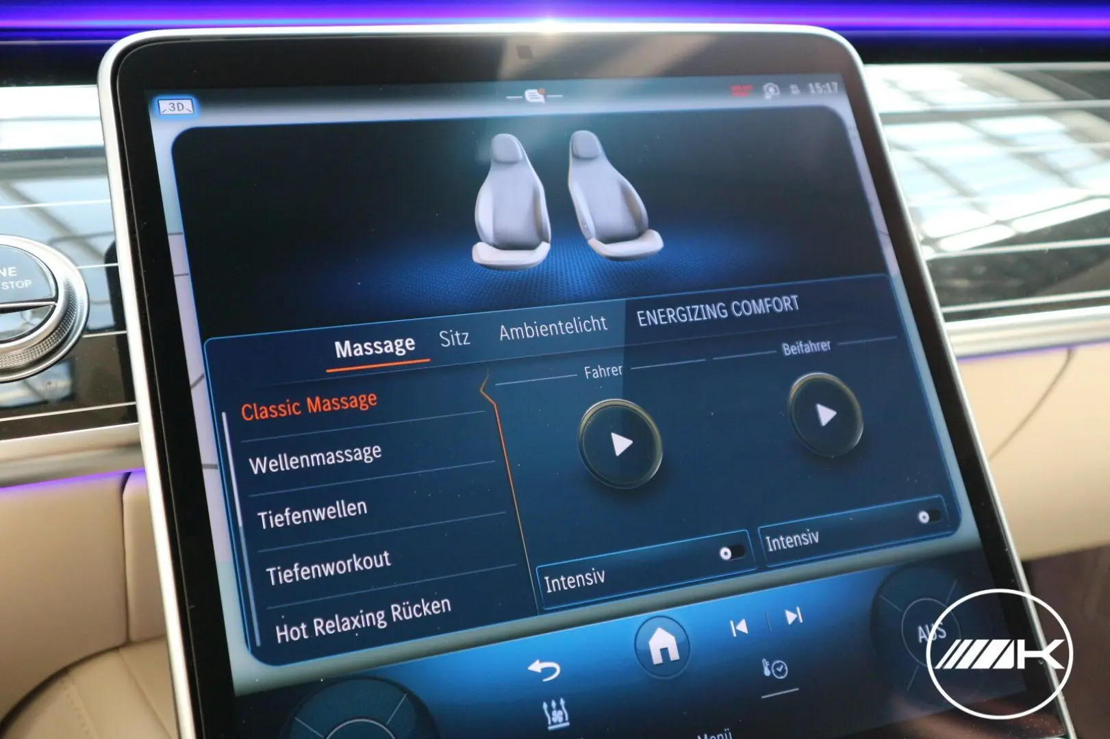 S 63 E AMG L 4M CHAUFFEUR BURM 4D MASSAGE FONDTV