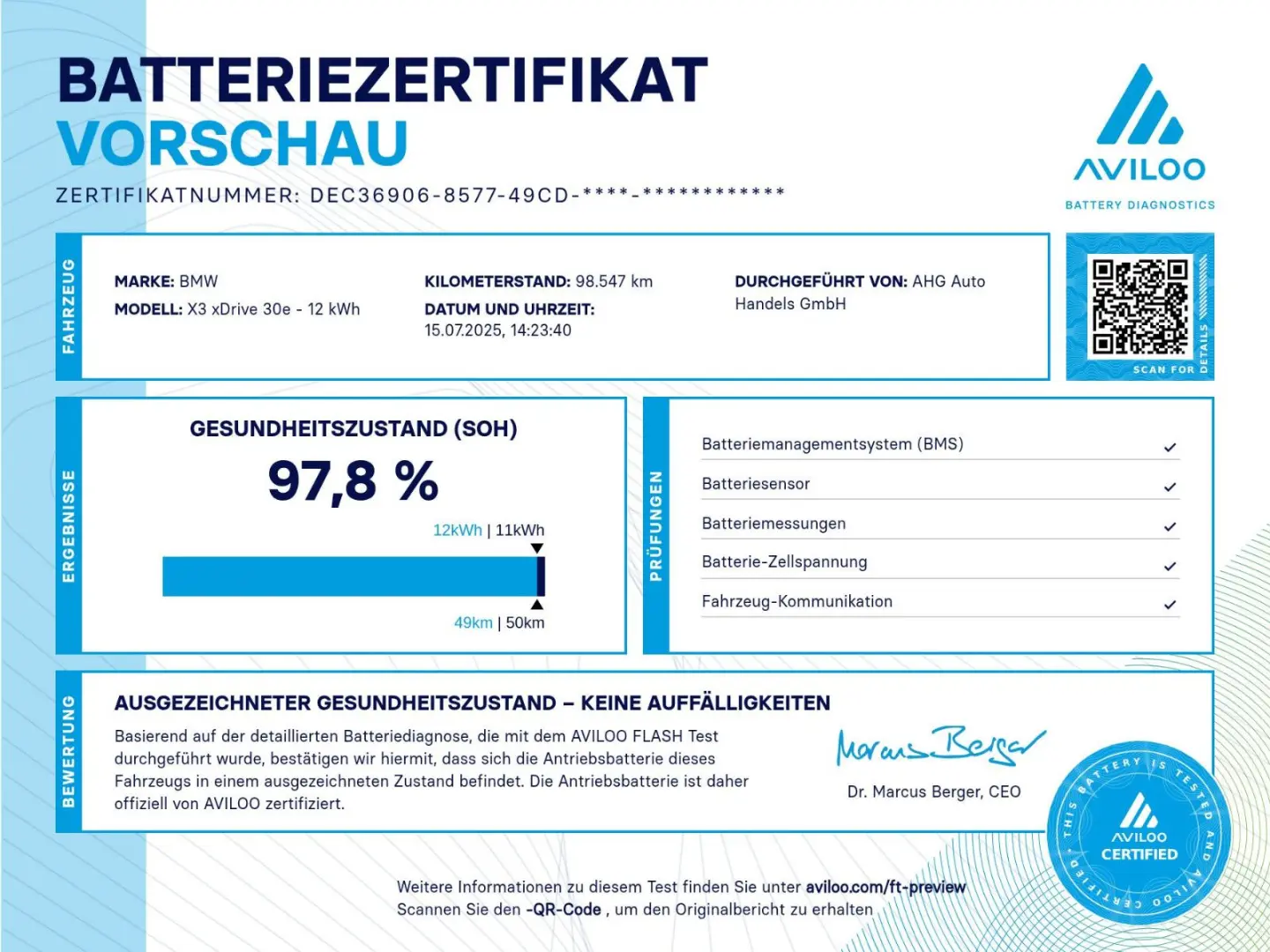 X3 xDrive 30 e M Sport AHK/360°/LM20
