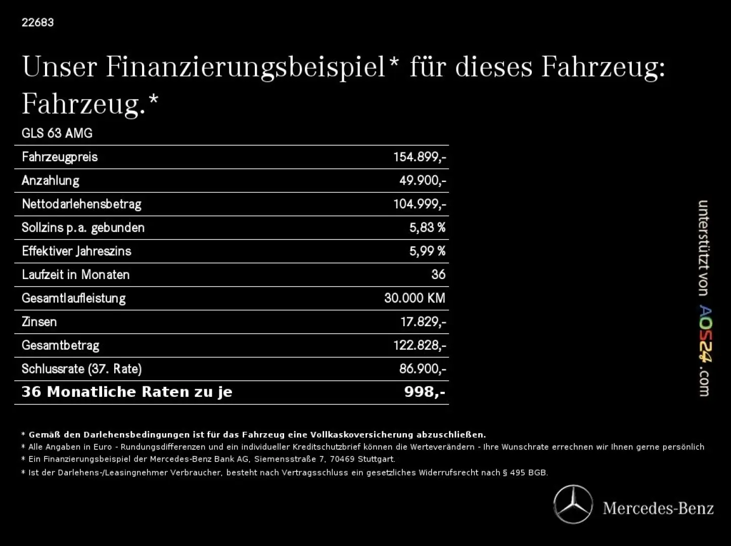 GLS 63 AMG 4M+ Pano*HUD*STH*AHK*4xSitzklima*23
