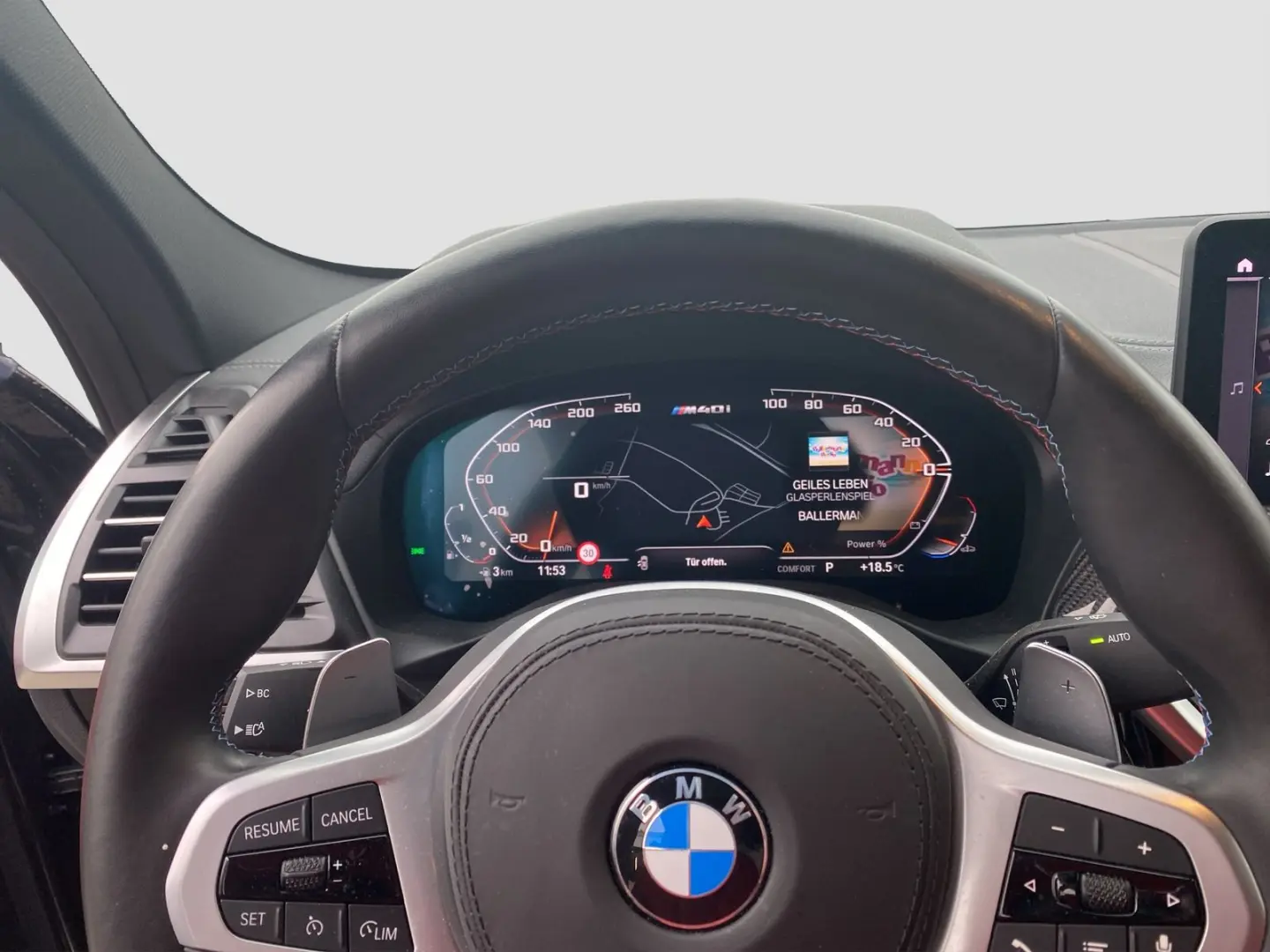 X4 M40I ///M-Sport DisKey Laser SpurAss StHzg