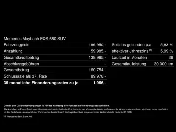 EQS 680 SUV Maybach First Class Chauf Executive