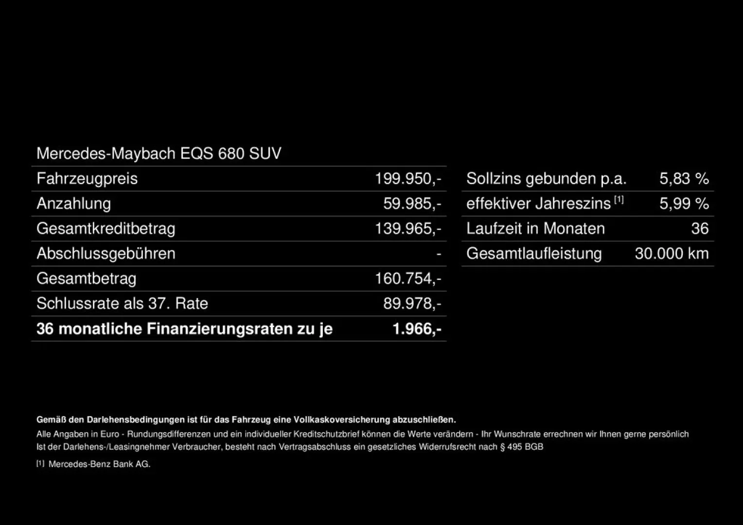 EQS 680 SUV Maybach First Class Chauf Executive