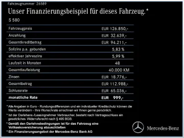 S 580 4M Lang AMG/Pano/Burmester3D/360°/LMR-21