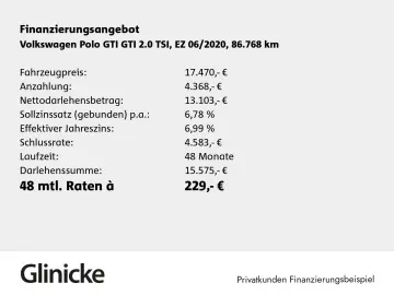 Polo GTI 2.0 TSI DSG, SHZ, LED