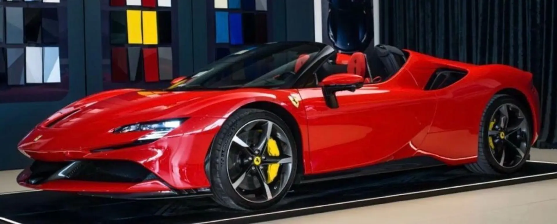 SF90 SPIDER CARBON INT&EXT RED INT JBL FULLOPT!