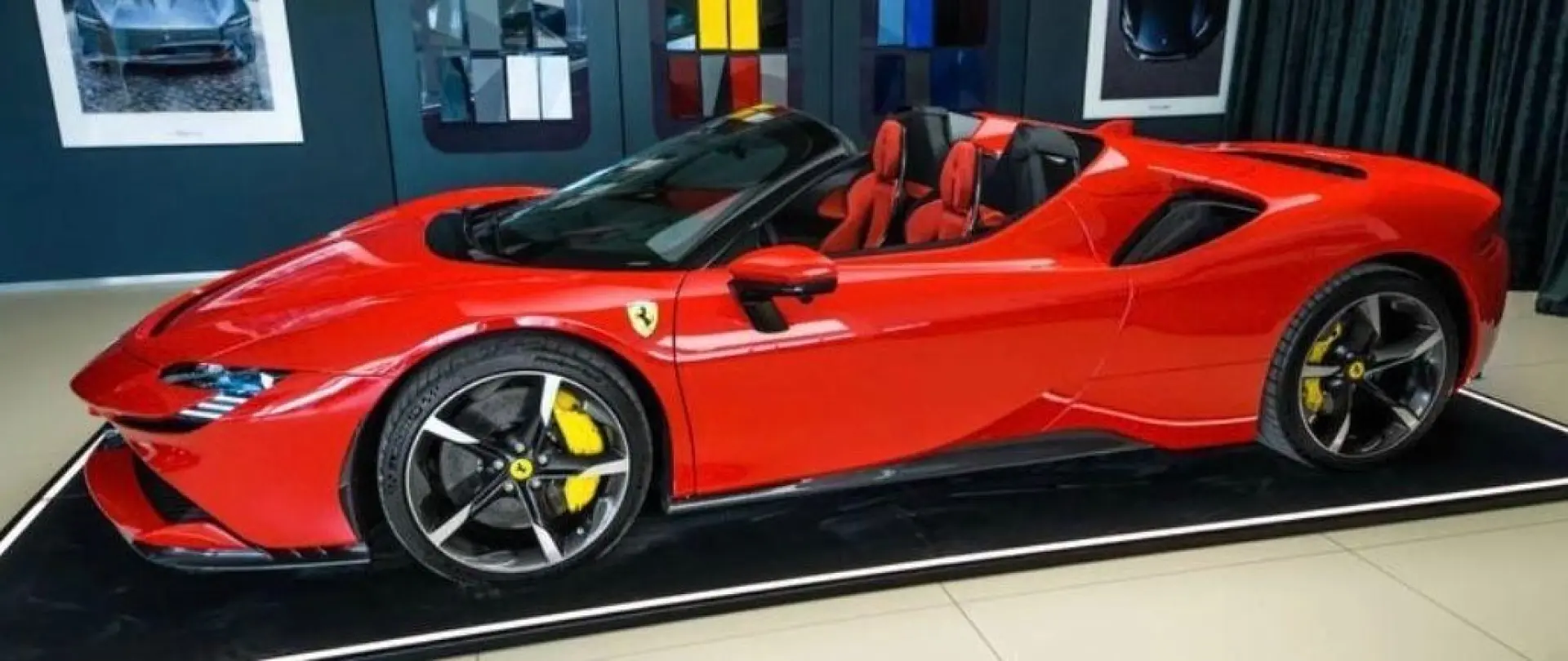 SF90 SPIDER CARBON INT&EXT RED INT JBL FULLOPT!