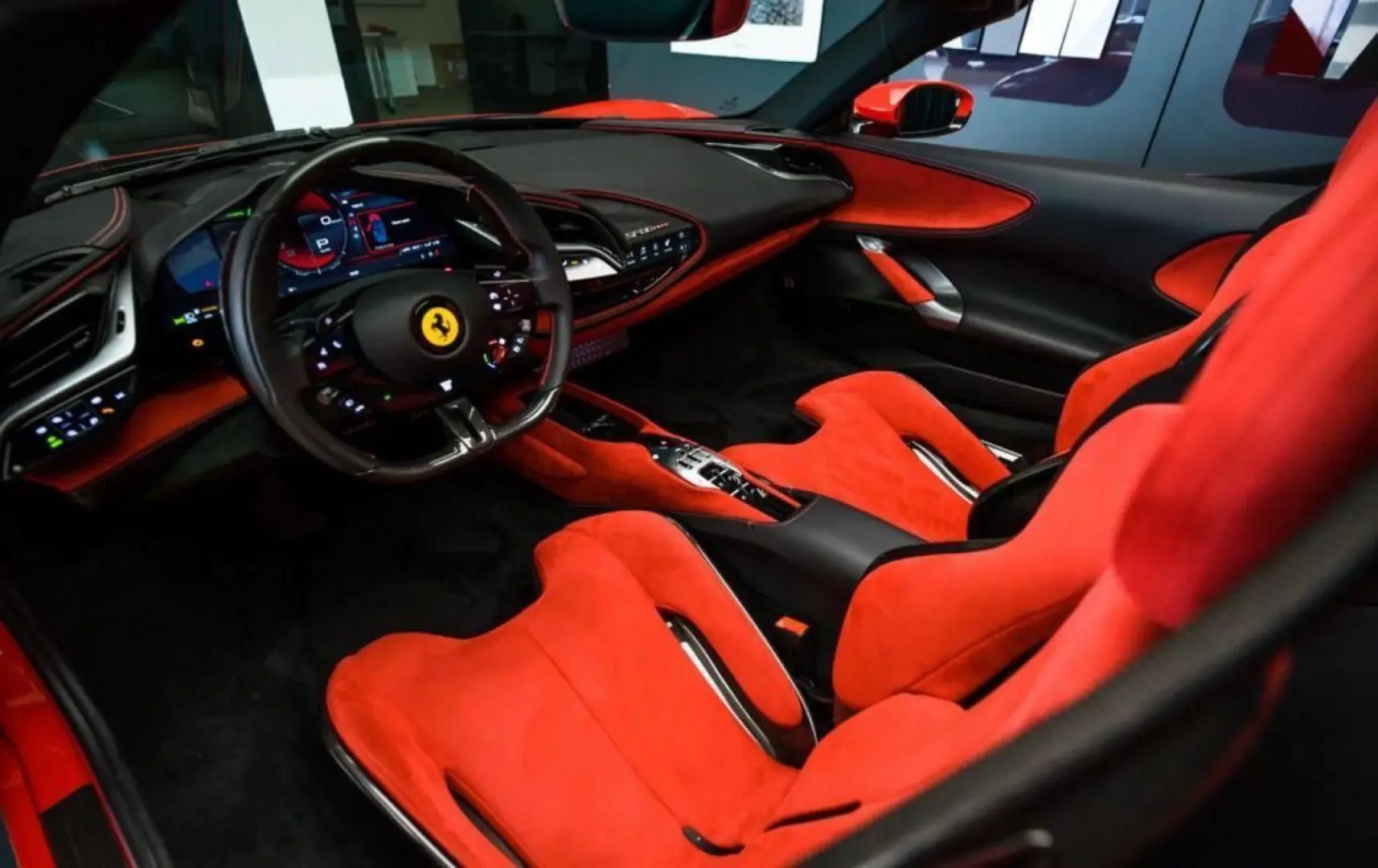 SF90 SPIDER CARBON INT&EXT RED INT JBL FULLOPT!