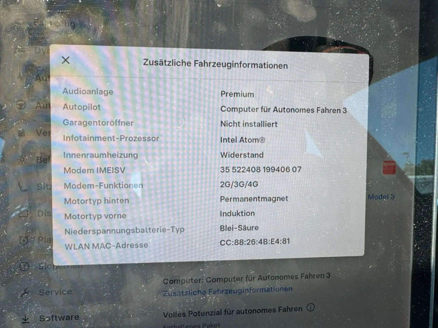 Model 3 Long Range AWD 75kWh Netto € 18.450.-