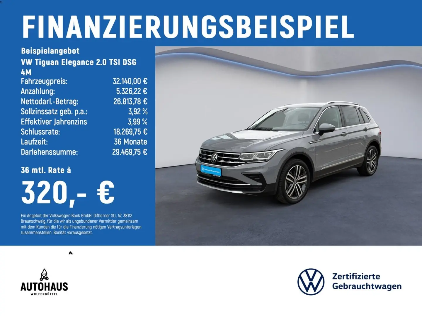 Tiguan Elegance 2.0 TSI DSG 4M ACC AHK KAMERA