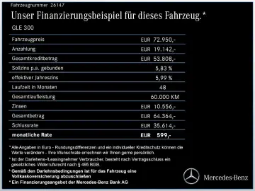 GLE 300 d 4M AMG/MBUX-Navi/LED/360°/Pano/LMR-20