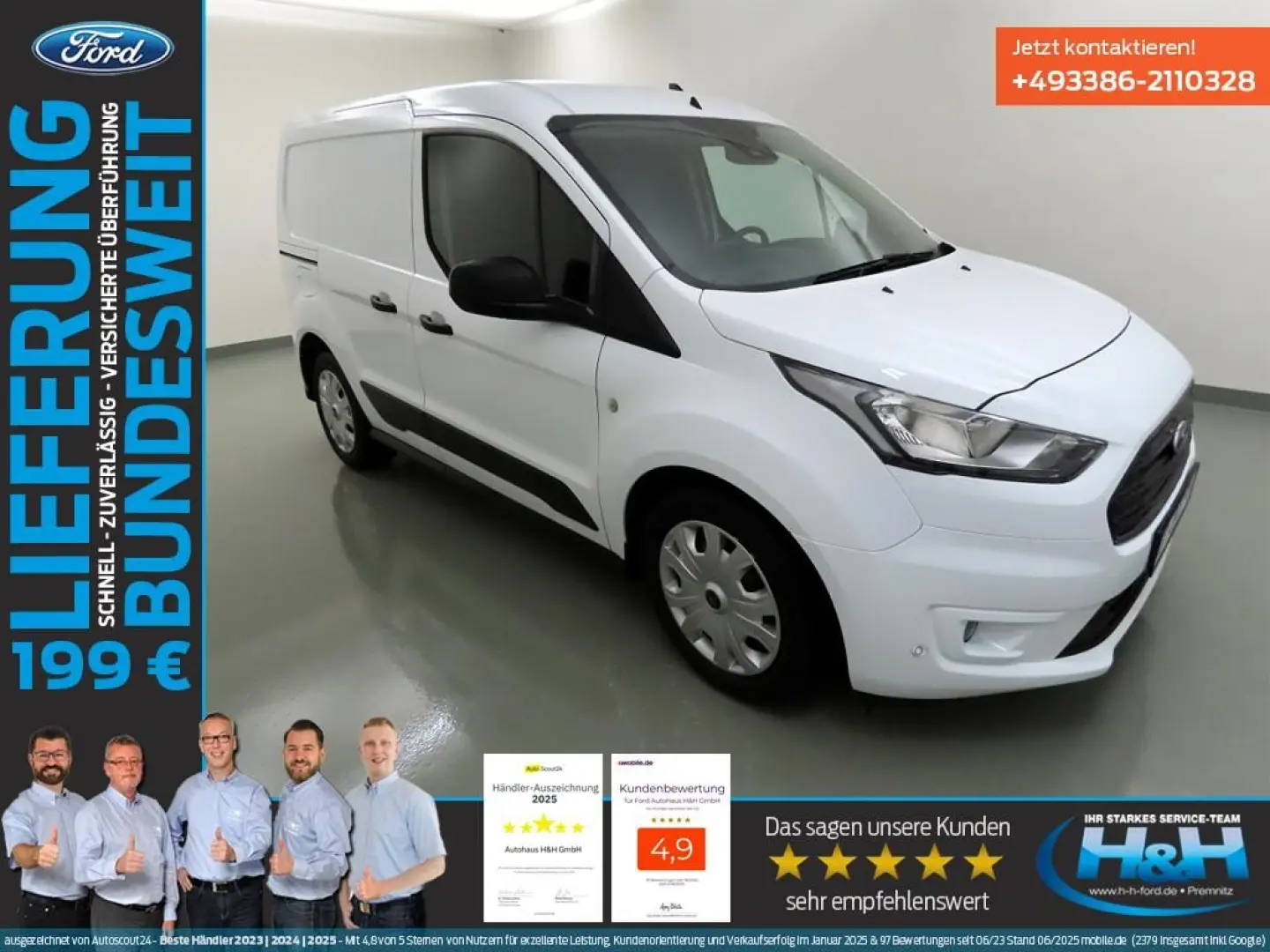Transit Connect 1.5 Aut. 200 L1 Trend AHK+Kamera