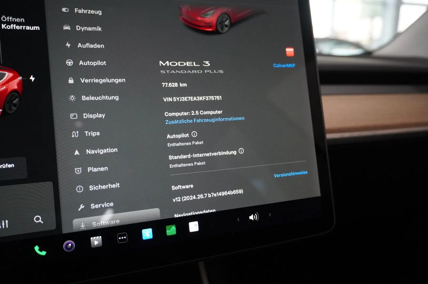 Model 3 Standard Range Plus NAVI/KAMERA/SH/PANO