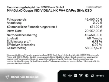 M440d xD Coupe INDIVIDUAL HK PA+ DAPro StHz GSD