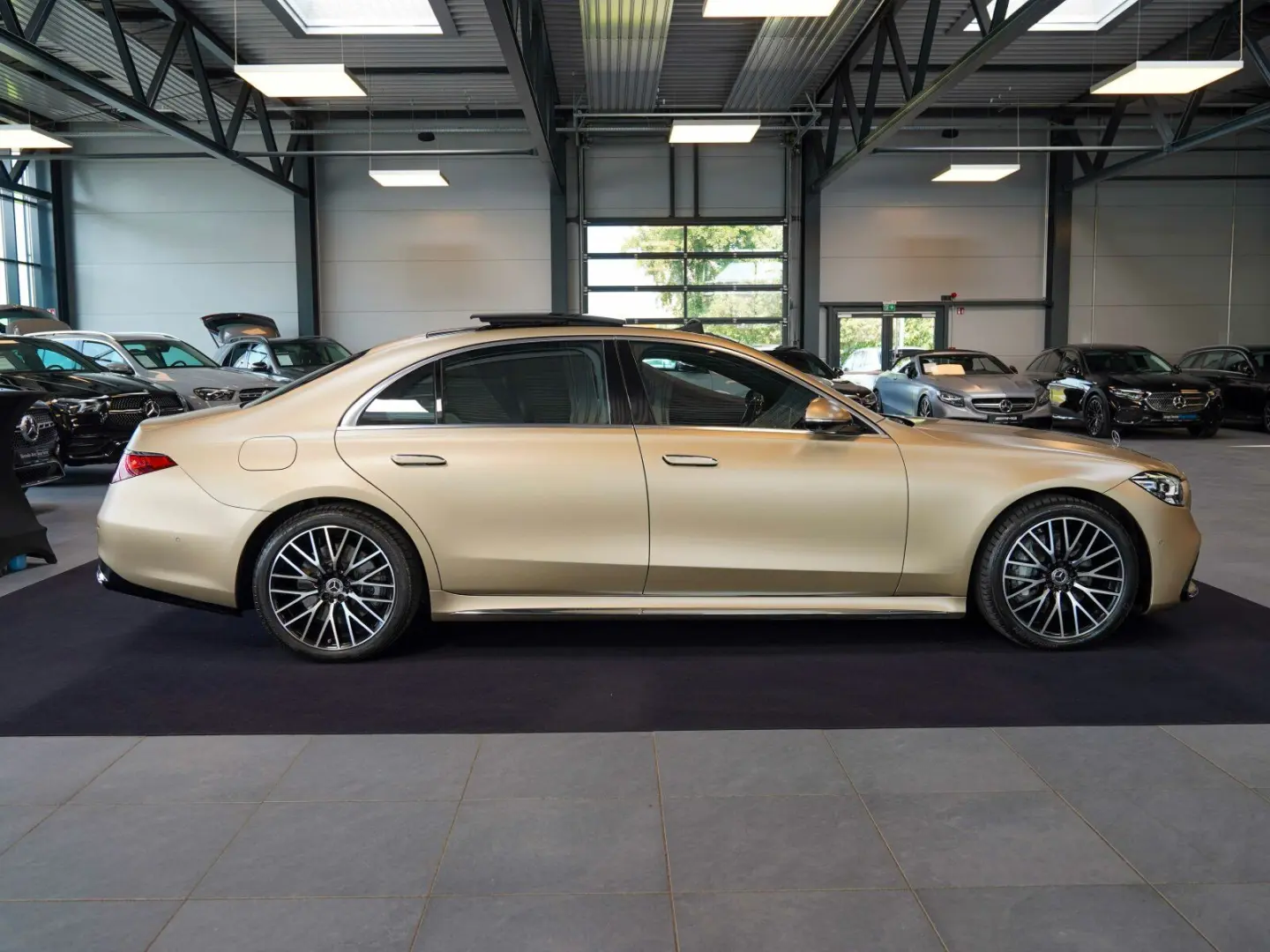 S 580 e lang AMG Line kalaharigold MATT Exklusiv/TV