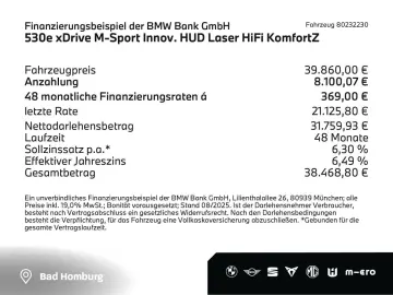 530e xDrive M-Sport Innov. HUD Laser HiFi Navi