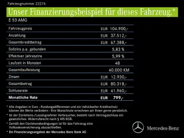 E 53 AMG T 4M+ Hybrid 0,5% Superscreen Sitzklima