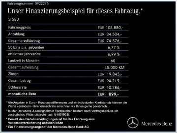 S 580 4M Lang AMG+PANO+NIGHT+360+BUMRE+SITZKLIMA