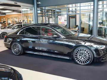 S 580 4M lang AMG Line Exklusiv karminrot Pano
