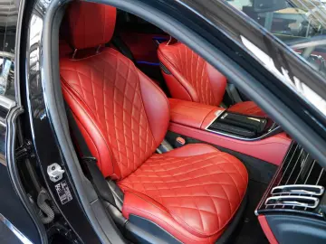 S 580 4M lang AMG Line Exklusiv karminrot Pano