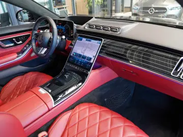 S 580 4M lang AMG Line Exklusiv karminrot Pano