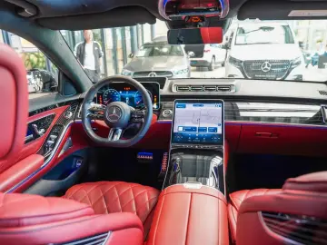 S 580 4M lang AMG Line Exklusiv karminrot Pano